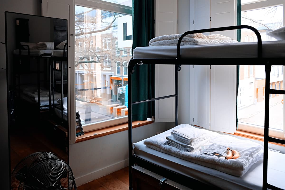 Dorm beds and camping for travelers passing through.